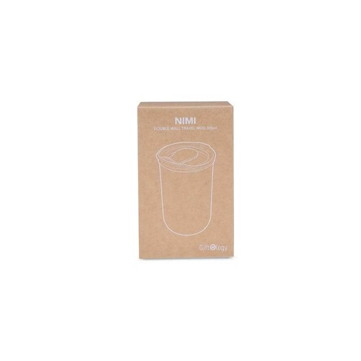 NIMI - Giftology Double Wall Travel Mug 300ml - Grey