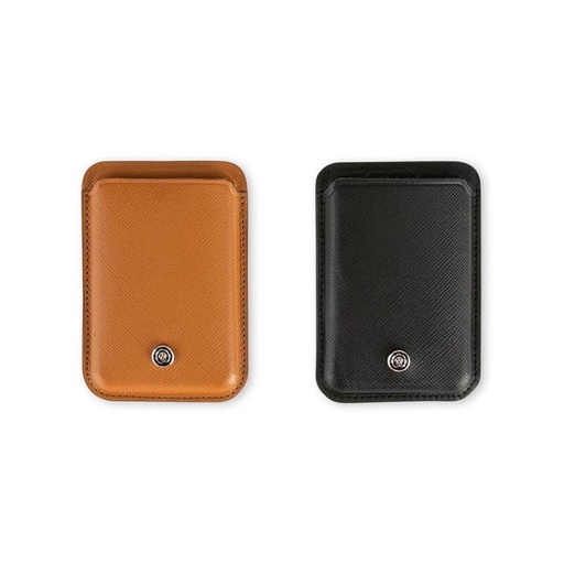 CROSS Saffiano Leather Magnetic Cardholder - Mocha