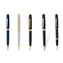 Coventry Black Lacquer with Polished Chrome Appointments Ballpoint Pen (Blue Ink) 