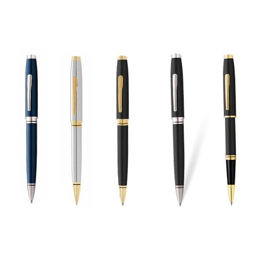 Coventry Classic Black Lacquer with Gold Tone Appointments Ballpoint Pen (Blue Ink) 