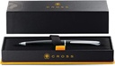 Cross ATX® Basalt Black with Polished Chrome Appointments Ballpoint Pen (Blue Ink) 